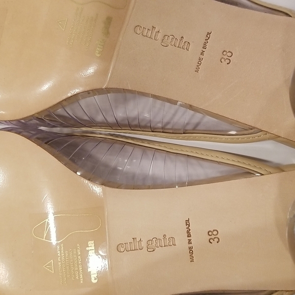 Cult Gaia Silver and Cream Mules - Picture 16 of 16